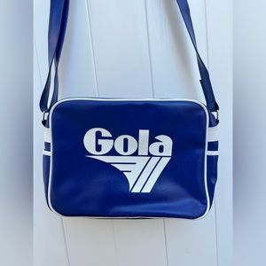 Vintage Gola Sports Messenger Bag With Souvenir Key Chains